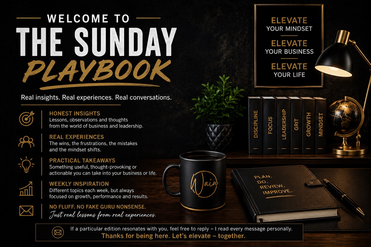 The Sunday Playbook: real insights, real experiences and practical takeaways for business and life